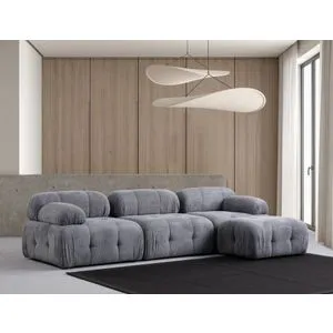 Petite 3 - Grey Grey Corner Sofa
