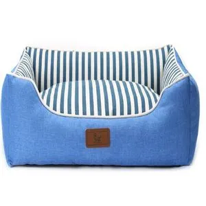 PetJungle krevet za pse sa prugama Plavi S 50x40x14 cm