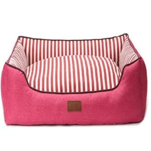 PetJungle krevet za pse sa prugama Roze L 75x60x18 cm