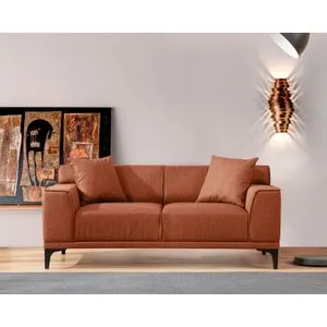 Petra 2 - Orange Orange 2-Seat Sofa