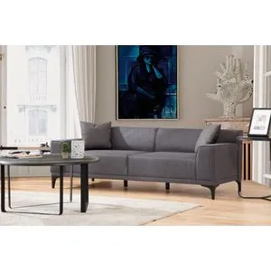 Petra 3 -Anthracite Anthracite 3-Seat Sofa
