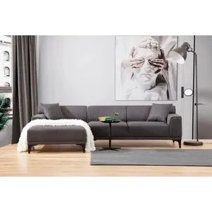 Petra L Corner - Anthracite Anthracite Corner Sofa