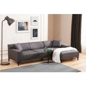 Petra R Corner - Anthracite Anthracite Corner Sofa