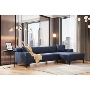 Petra R Corner - Blue Blue Corner Sofa