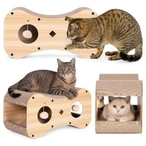 Petsi Grebalica za mačke sa kućicom i krevetom TP-1004