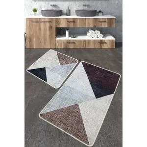 Phell Multicolor Bathmat Set (2 Pieces)