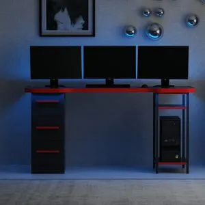 Phoenix 7 - Black, Red Black
Red Gaming Desk
