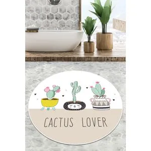 Pink Cactus Djt (200 cm) Multicolor Bathmat