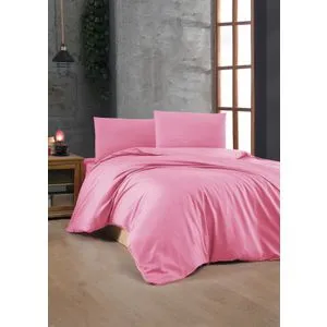 Pink Pink Ranforce Single XXL Quilt Cover Set (DE)