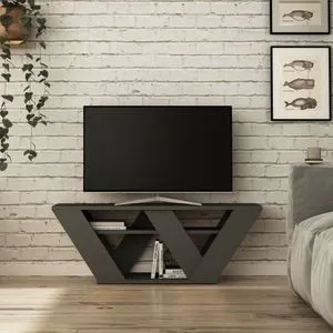 Pipralla - Anthracite Anthracite TV Stand