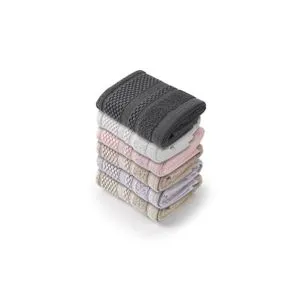 Piramit 2 Multicolor Wash Towel Set (6 Pieces)