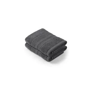 Piramit - Anthracite Anthracite Hand Towel Set (2 Pieces)