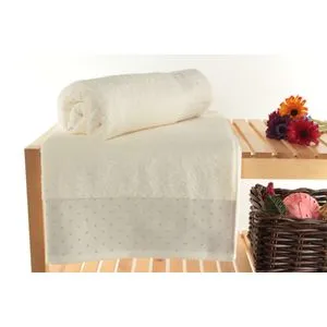 Pitircik - Ecru Set Peškira za Kupanje (2 Komada)