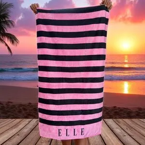Plažni peškir Elle Pink 90x170cm