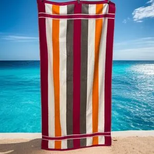 Plažni peškir "Sunset Stripes" – 86x164 cm, 100% pamuk A27