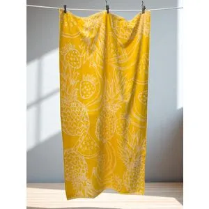 Plažni peškir "Yellow Ananas" – 86x188 cm | 100% Pamuk