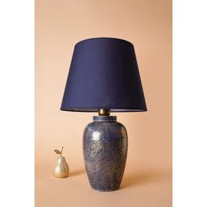 Plava Zlatna Stona Lampa YL576