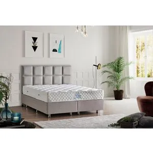 Plavi džepni RollPack dušek 80x180, jednostruki, beli