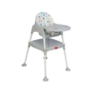 Playtime stolica za hranjenje 2u1 siva