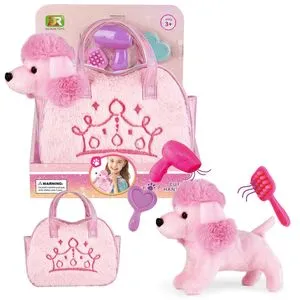 Plišana kuca u torbici sa krunom