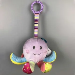 Plišana zvečka hobotnica za bebe