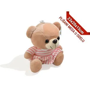 Plišani meda u odelu 23cm 382016