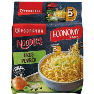 Podravka Fini-Mini instant noodle sa povrćem 5 x 75 g