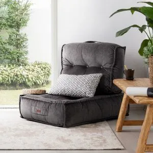 Poffi - Anthracite Anthracite 1-Seat Sofa