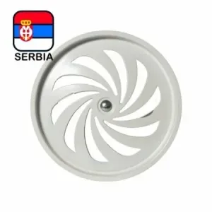Poklopac ventilacione štucne Ø 118mm Bela 8435