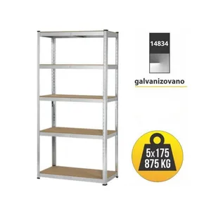 Polica metal medijapan 180x90x45cm 5X175kg