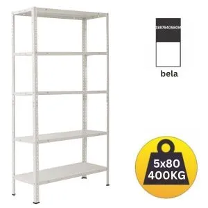 Polica metal-metal 188x75x40 5x80kg BELA