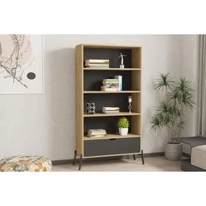 Polica Numana - Sedefasti hrast, Antracit