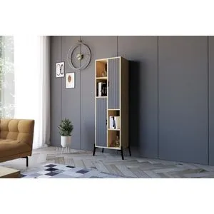 Polica Sorrento - Safir Hrast, Antracit