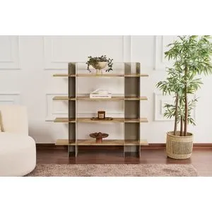 Polica za knjige Shb-017-B Taupe