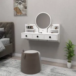 Polina - White White Make-Up Table