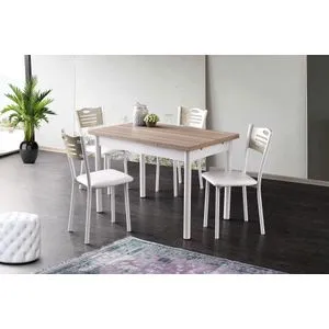 Polo - 1302 Oak
White Extendable Dining Table