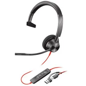 Poly Blackwire 3310 Mono slušalice USB-C + USB-C/A Adapter