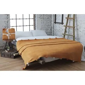 Pom Pom - Mustard Mustard Single Blanket