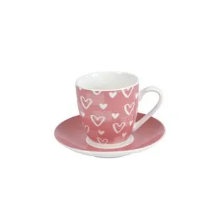 PORCELAN SET ZA KAFU 160m 6/1 (SRCA/ROZE) JH-ZL-160-045