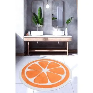 Portakal - Orange Multicolor Acrylic Bathmat