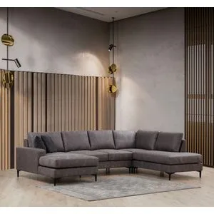 Porto Corner (CHL-02-C-EOT) - Anthracite Anthracite Corner Sofa
