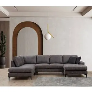 Porto Corner (EOT-C-02-CHL) - Anthracite Anthracite Corner Sofa