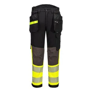 Portwest EV4 Hi-Vis EV442 pantalone sa odvojivim holster džepovima, EN ISO 20471 klasa 1, žuto-crne, vel. 58 (42")