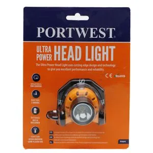 Portwest Naglavna lampa Ultra Power PA64 žuta/crna
