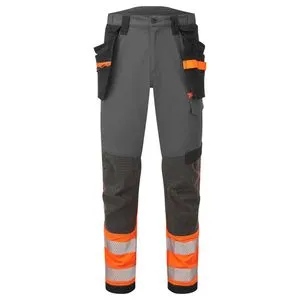 Portwest Radne  pantalone EV442 - EV4 visokovidljive sa holster džepovima na skidanje, narandžast...