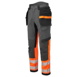 Portwest Radne  pantalone EV442 - EV4 visokovidljive sa holster džepovima na skidanje, narandžast...