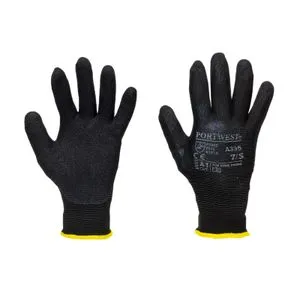 Portwest Rukavice A335 Dermi-Grip NPR15 Sandy nitril crne vel. S