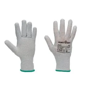 Portwest Rukavice Antistatik A197 ESD bez premaza, sive, vel.L