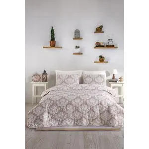 Post - Brown White
Brown Double Bedspread Set