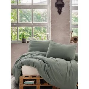 Posteljina CB RANFORCE DOUBLE - Neat - MINT/KREM
